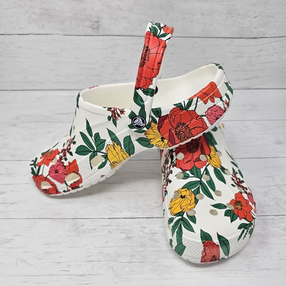 Crocs Limited Edition Floral Clogs - Picture 4 of 9